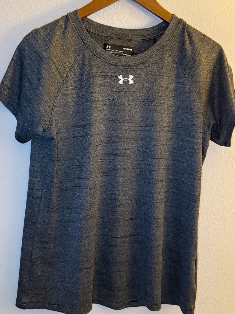 Under Armour Women's Dark Heather Gray Short Sleeve Performance Tee